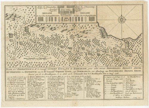 Stampa antica della spedizione