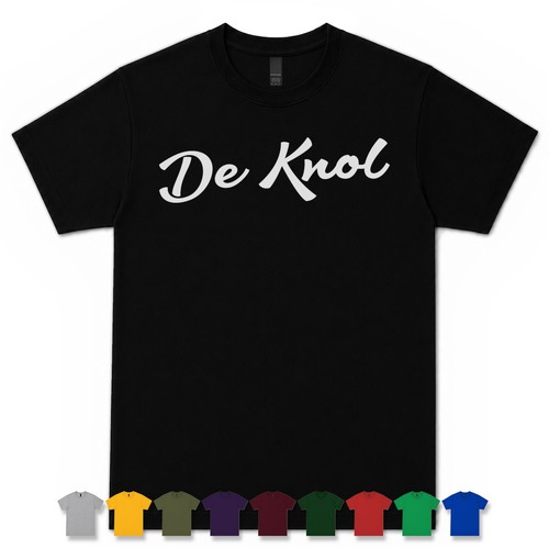 Knol retro script shirt - de,