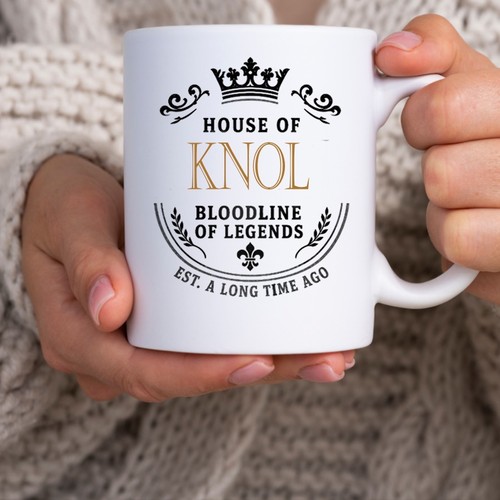 Tazza knol nome famiglia casa - tazza,